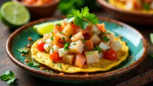 Tostadas con Ceviche