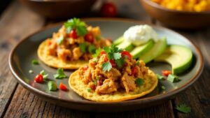 Tostadas con Tinga