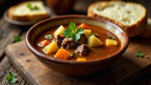 Traditional Armenian Beef Soup