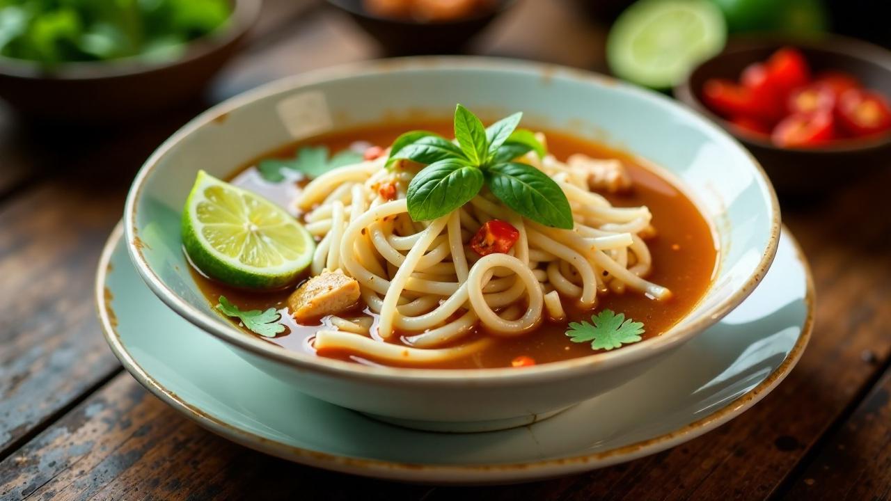 Traditionelle Pho-Ga-Hühnersuppe