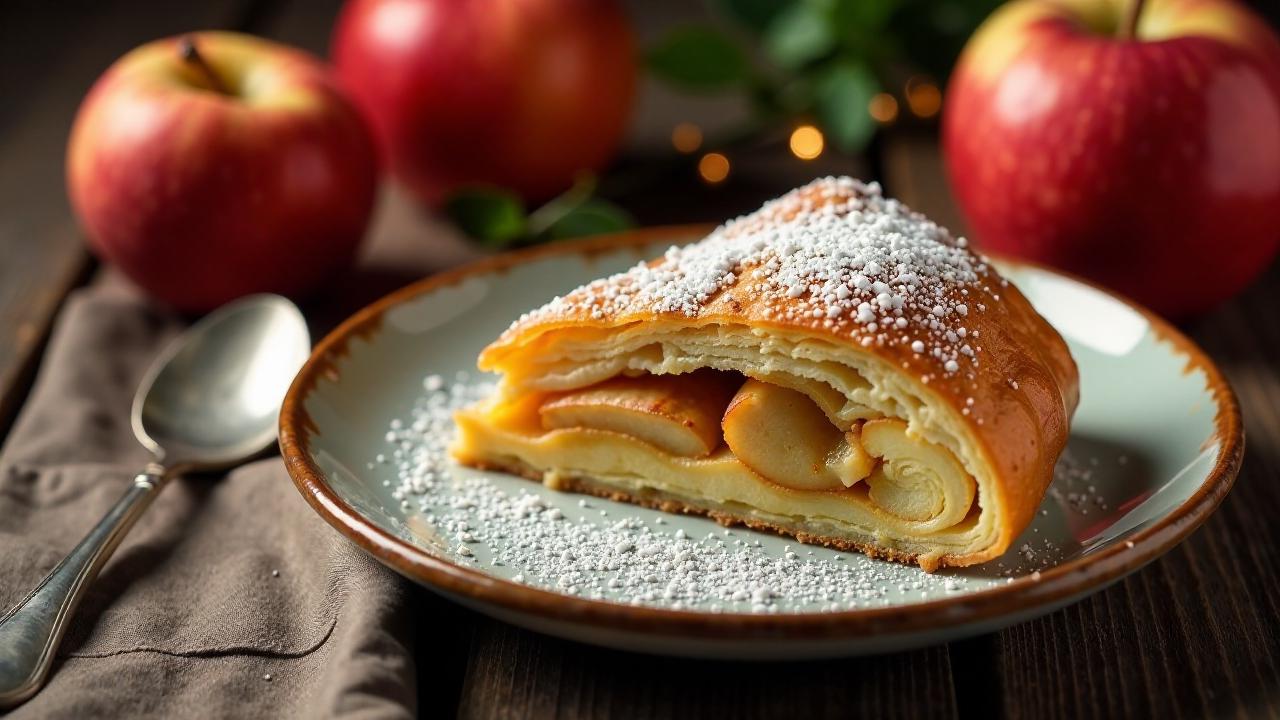 Traditioneller Apfelstrudel