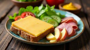 Traditioneller Ploughman's Lunch