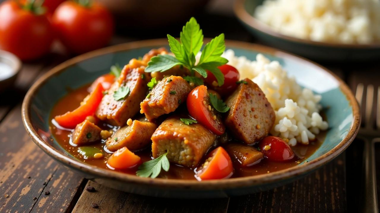 Traditionelles Mumu-Schweinefleisch