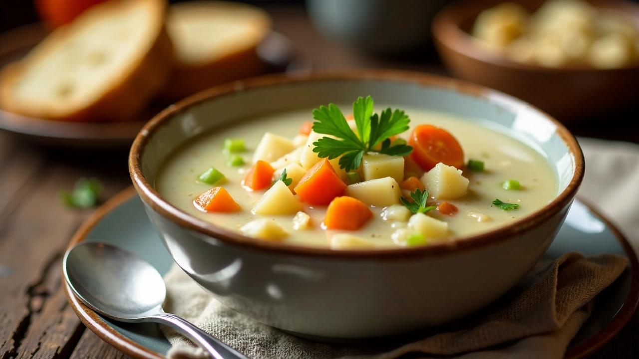 Traditionsreiche Haferflockensuppe