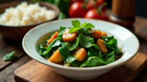 Trini Callaloo with Pigtail