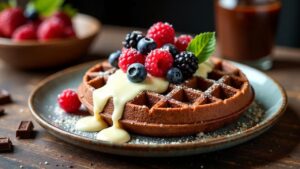 Triple-Chocolate-Waffeln