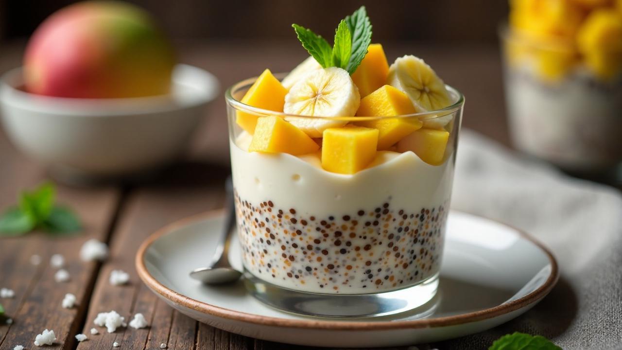 Tropical Fruit Chia Pudding