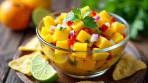 Tropische Mango-Kokos-Salsa