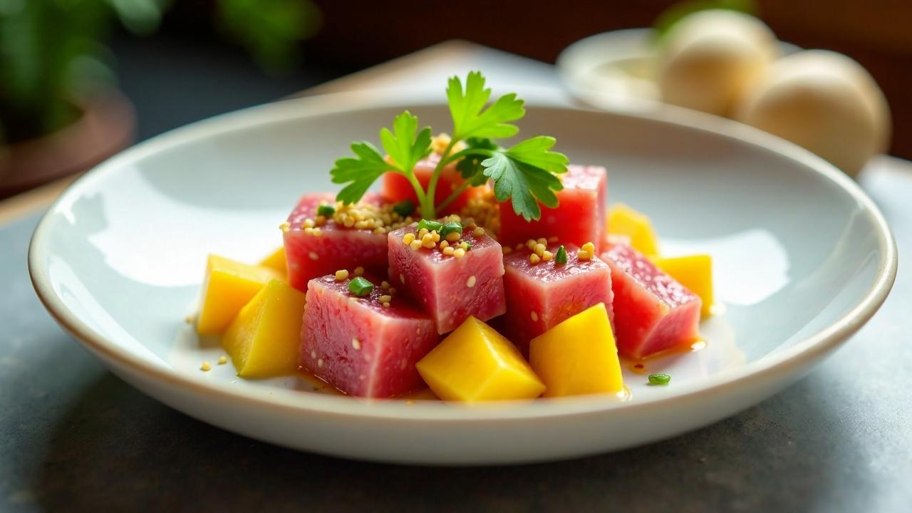 Tuna Tartar mit Wasabi-Mango