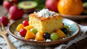 Tutti Frutti Bibingka (Reiskuchen)