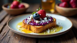 Ube-Honig Toast