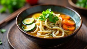 Udon Noodles – Dicke Weizennudeln in Brühe