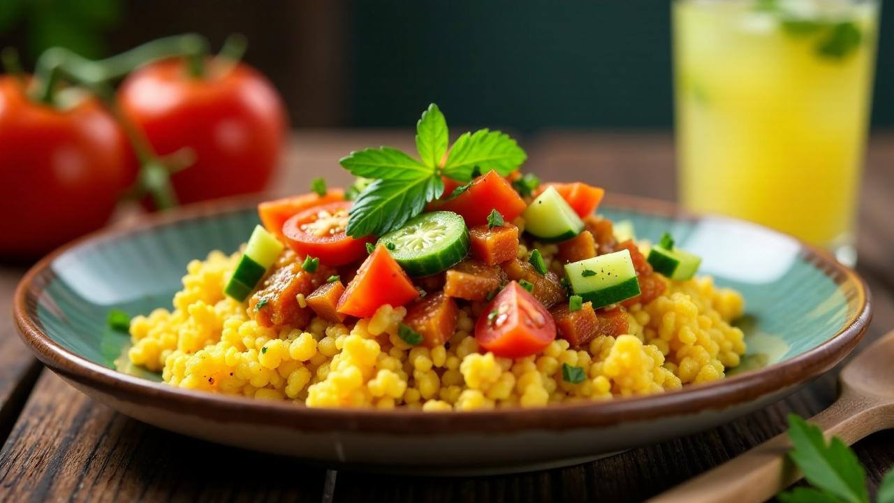 Umphokoqo (Krümeliger Polenta-Salat)