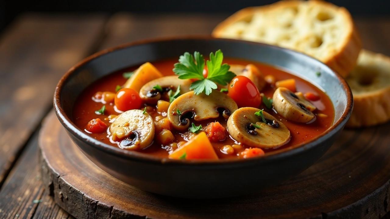 Ungarische Champignon-Gulasch