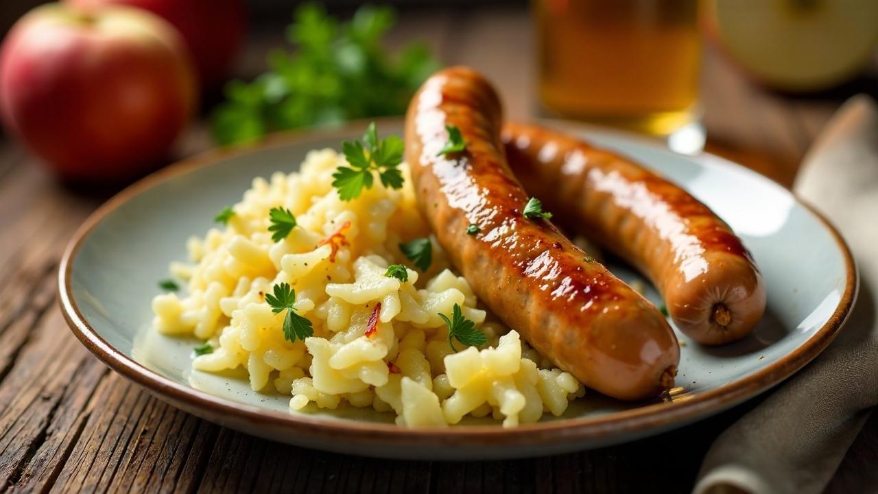 Uriges Bratwurstpfandl mit Sauerkraut