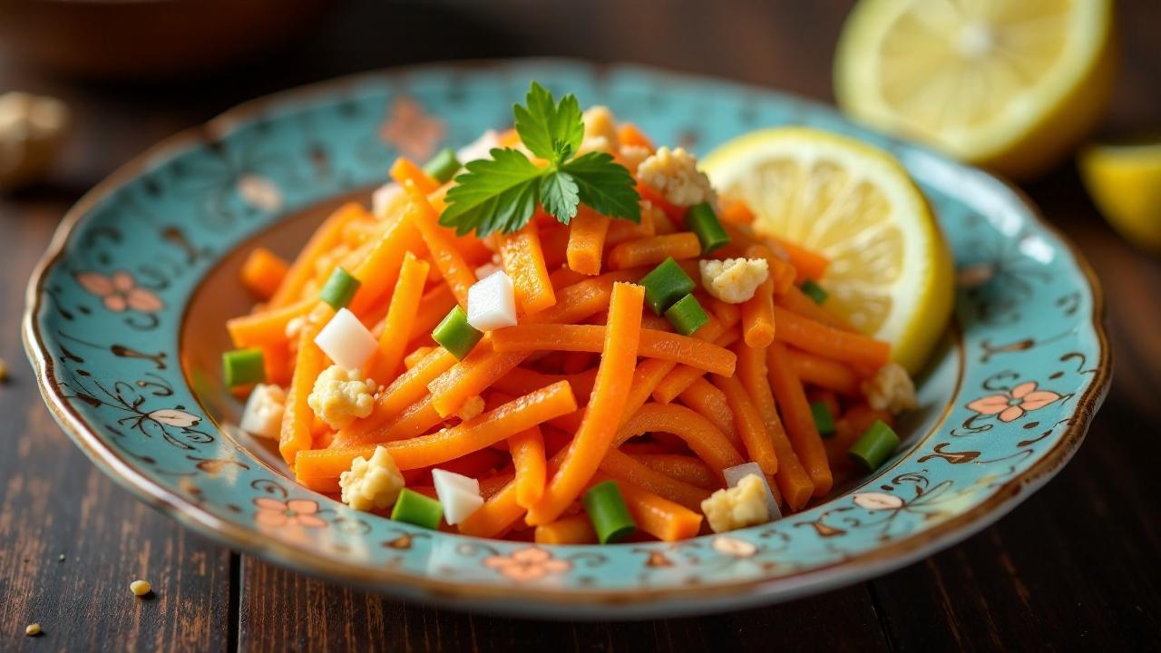 Usbekische Karottensalat mit Walnüssen