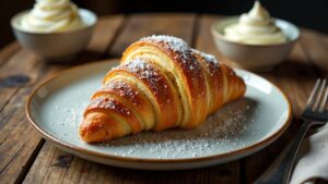 Vanille-Birnen-Croissants