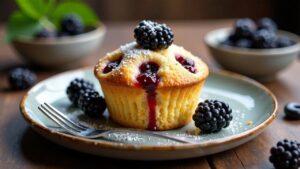 Vanille-Brombeer-Muffin-Tops