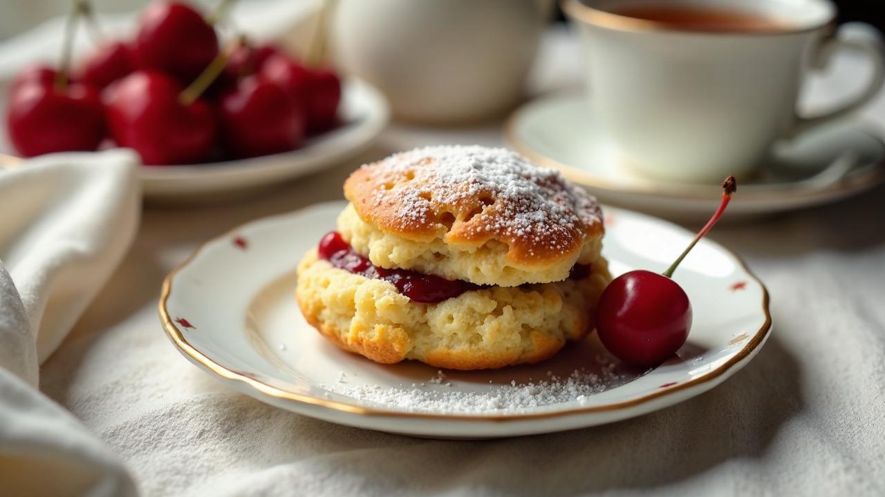 Vanille-Kirsch-Madeleines