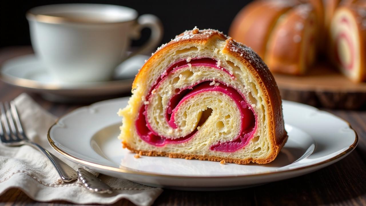 Vanille-Rhabarber-Babka