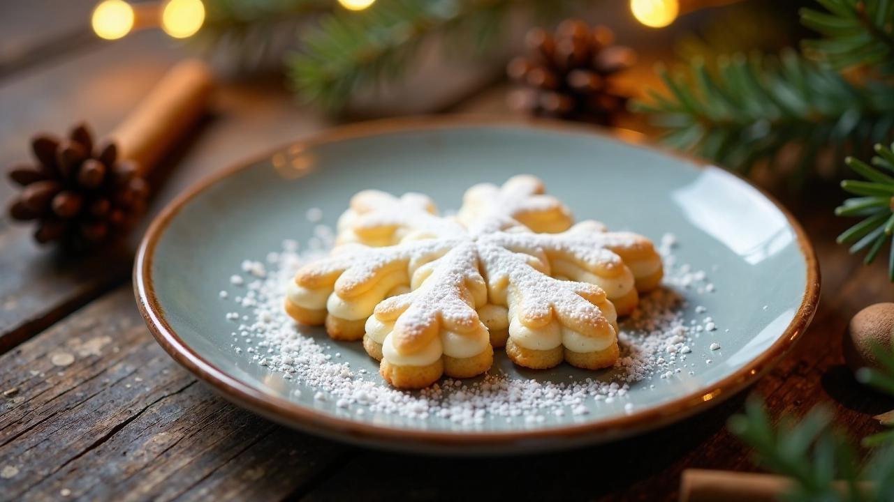 Vanille-Schneeflocken-Kekse