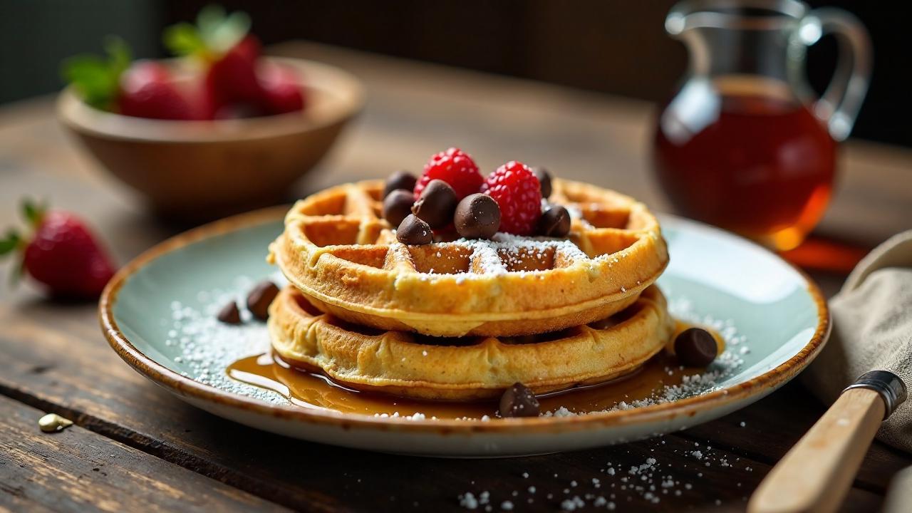 Vegan Chocolate Chip-Waffeln