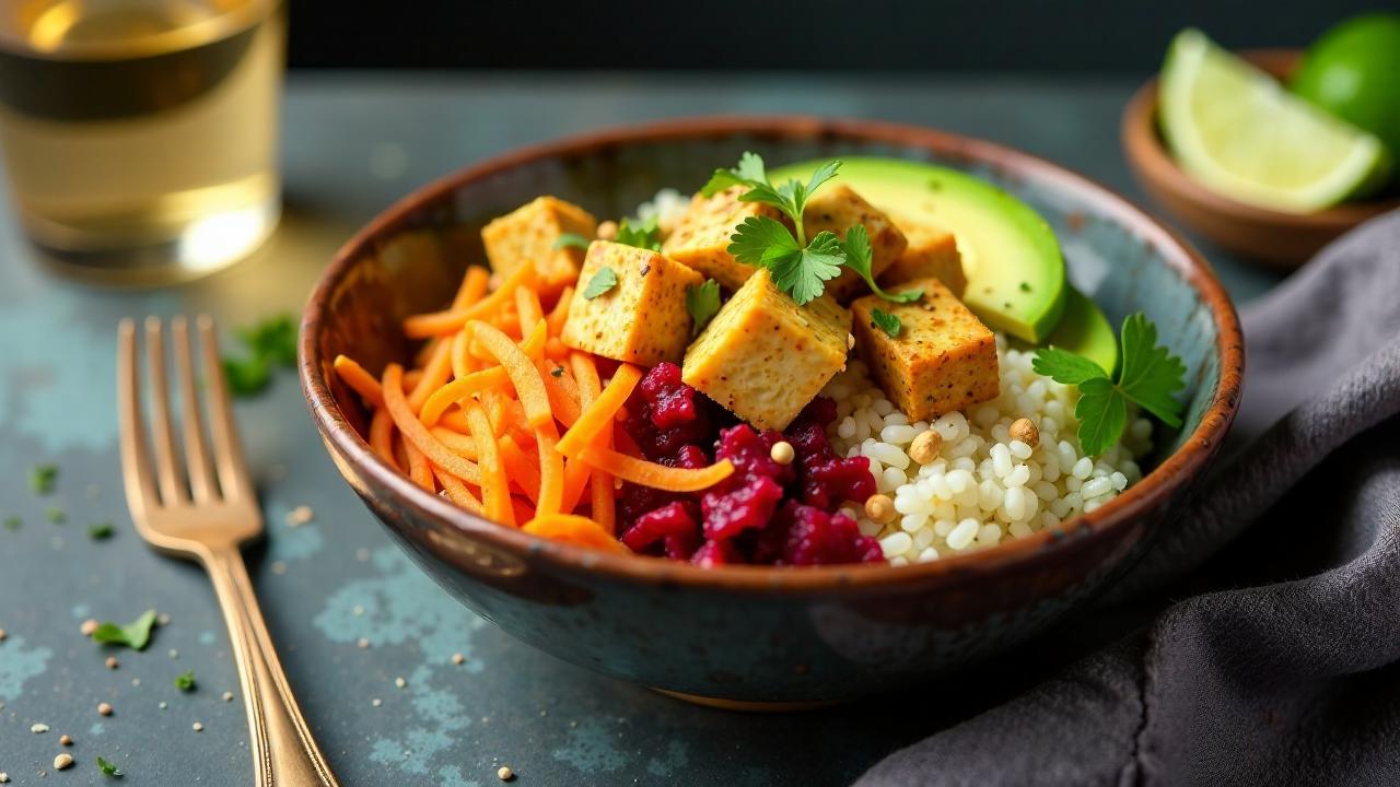 Vegan Poke Bowl mit Tofu