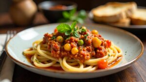 Vegane Insekten-Bolognese