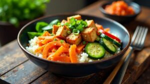 Veganer Bibimbap mit Tamari