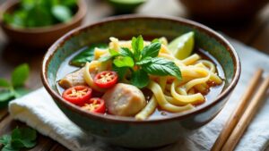 Veganes Pho Bo mit Seitan