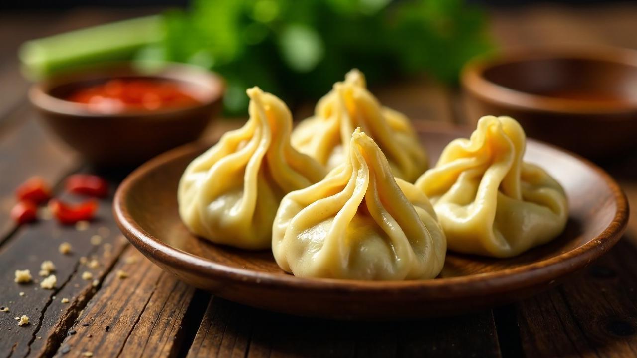 Vegetable Momos mit Kichererbsenkern