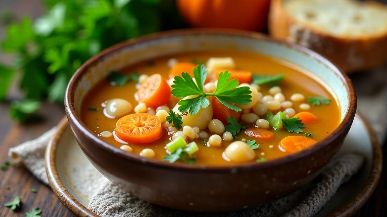 Vegetarische Barley Broth