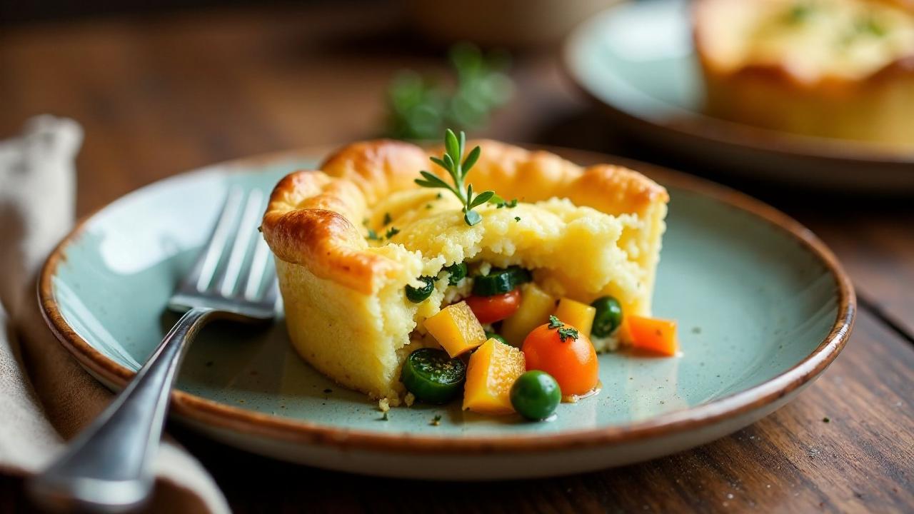 Vegetarische Yorkshire Pudding Pie