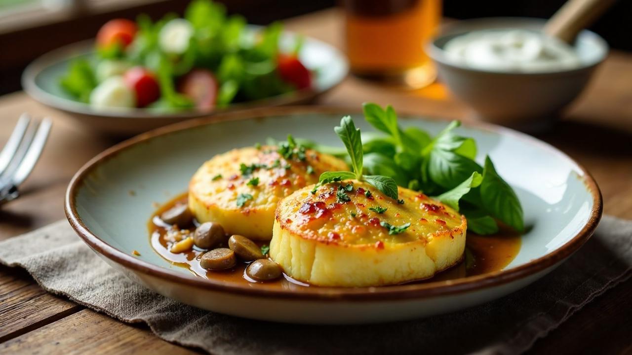 Vegetarischer Pfälzer Saumagen mit Pilzen