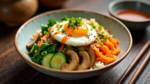 Vegetarischer Yachae Bibimbap