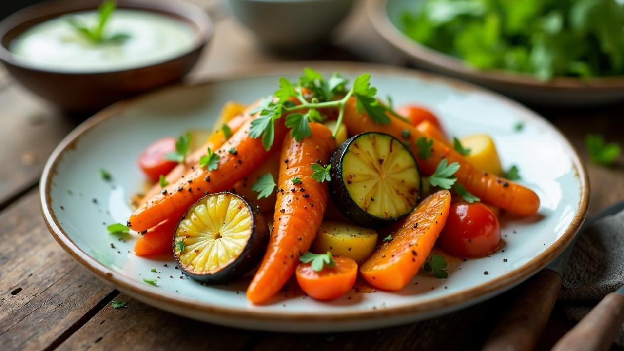 Vegetarisches Hangi: Gemüse in der Erdgrube gegart