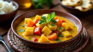 Vegetarisches Maniok-Curry