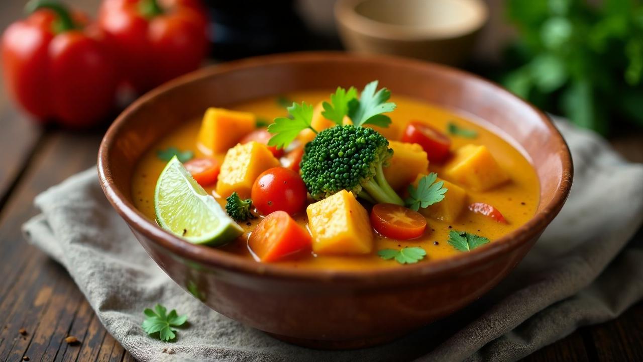 Vegetarisches rotes Curry