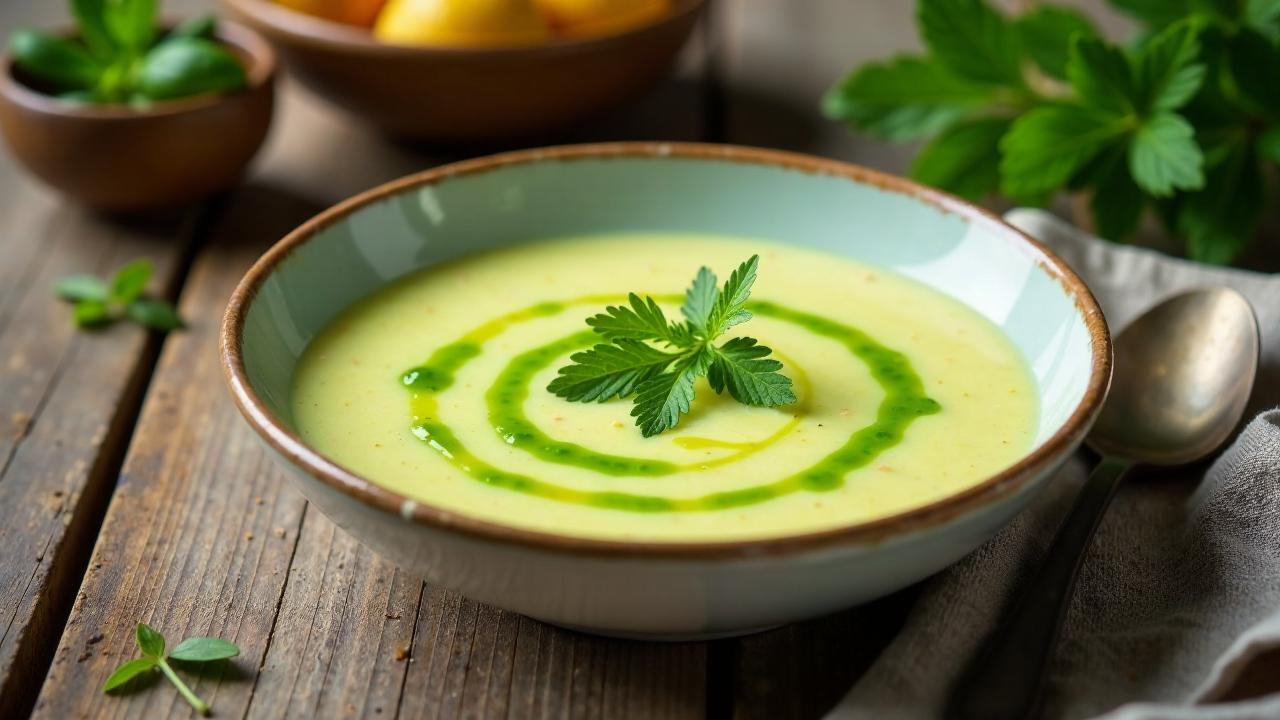 Vichyssoise mit Frankfurter Grüner Soße