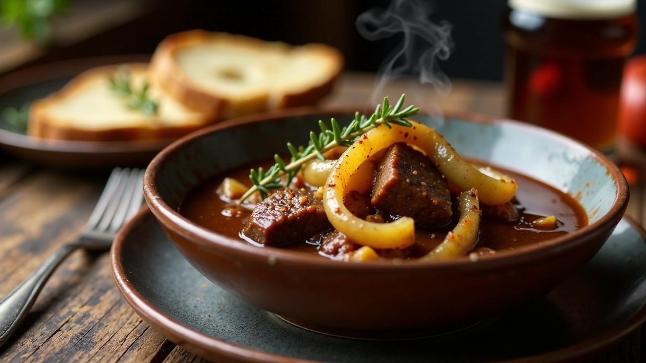 Vlaamse Stoofkarbonaden (flämischer Bier-Schmorbraten)