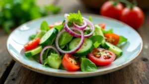 Vogelmiere-Tomaten-Salat