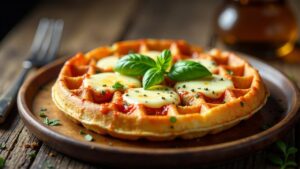 Waffelpizza-Margarita