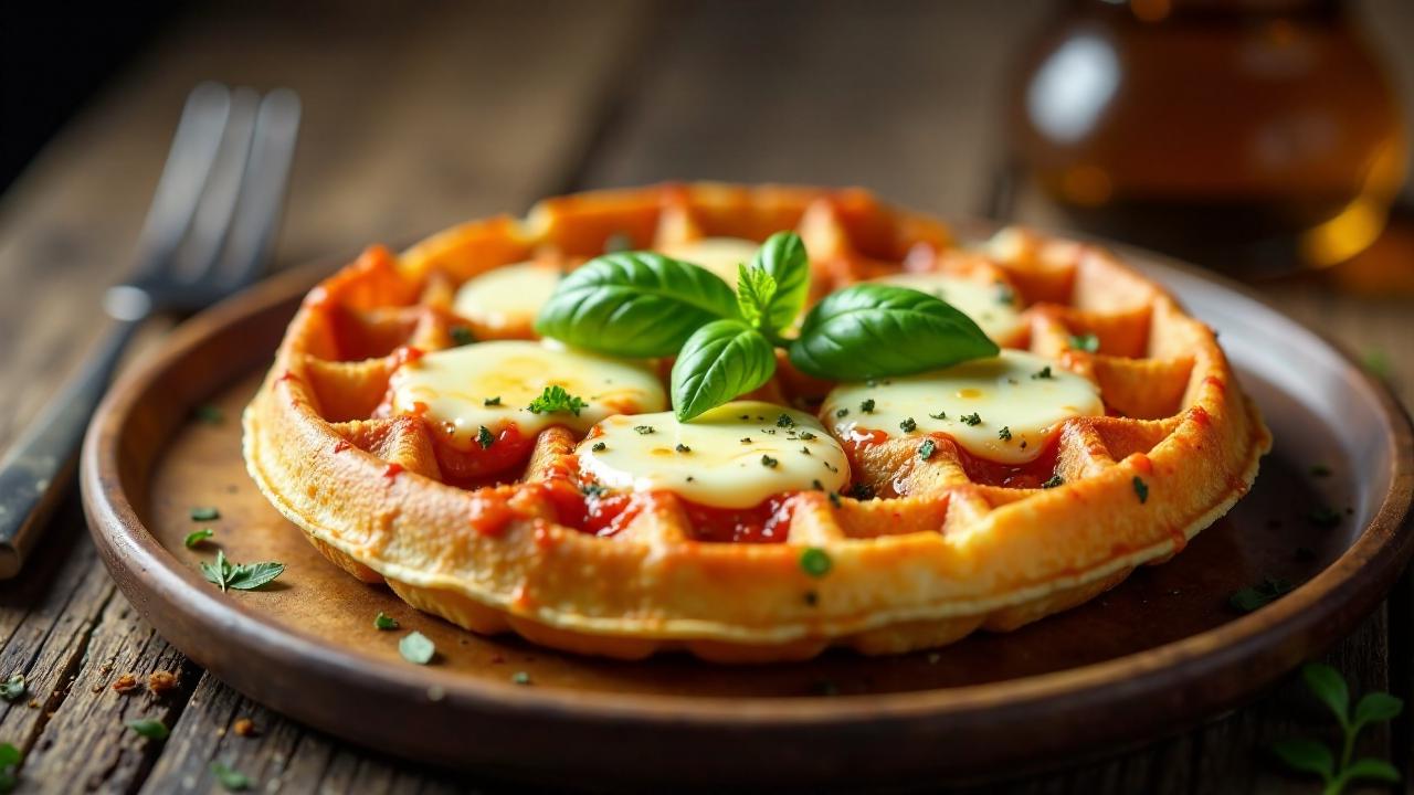 Waffelpizza-Margarita