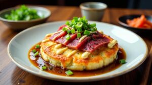 Wagyu-Rindfleisch Okonomiyaki