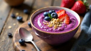 Waldbeeren-Smoothie-Bowl