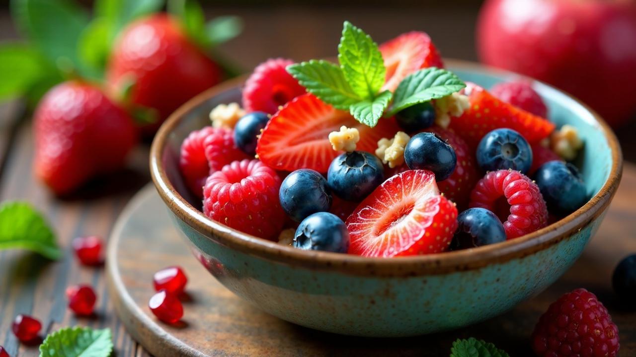 Waldfruchtsalat mit Granatapfel