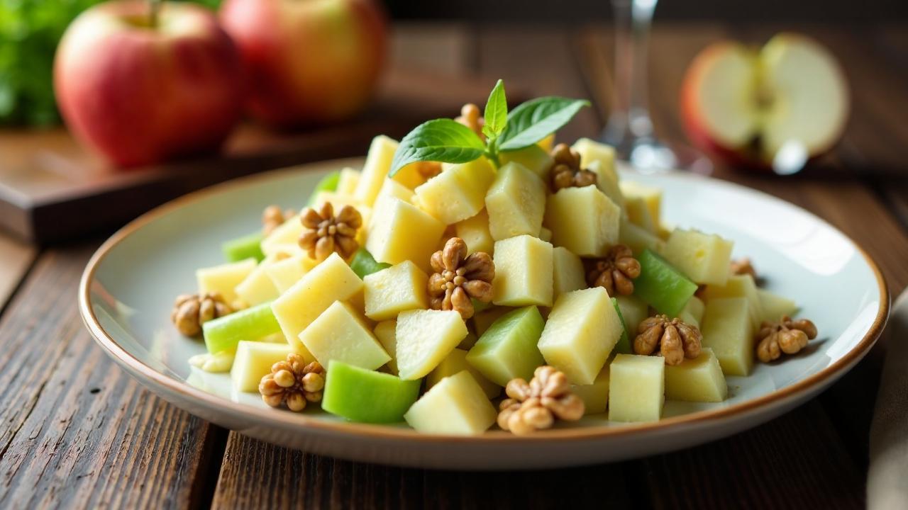 Waldorf Salad – Apfel- und Walnuss-Salat.