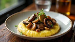 Waldpilzragout mit Polenta