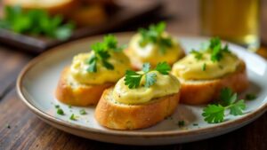 Walliser Knoblauch-Butter-Crostini