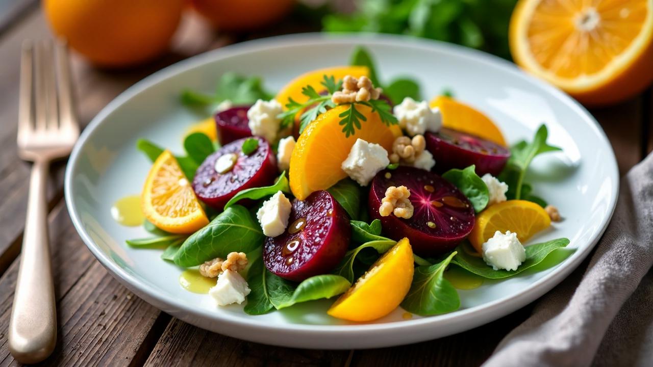 Warm Beet and Goat Cheese Salad